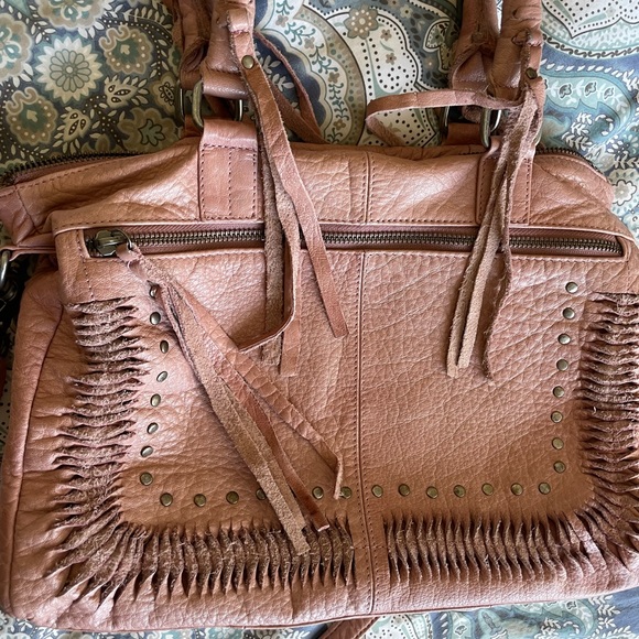 day and mood genuine leather mauve handbag - Picture 3 of 5